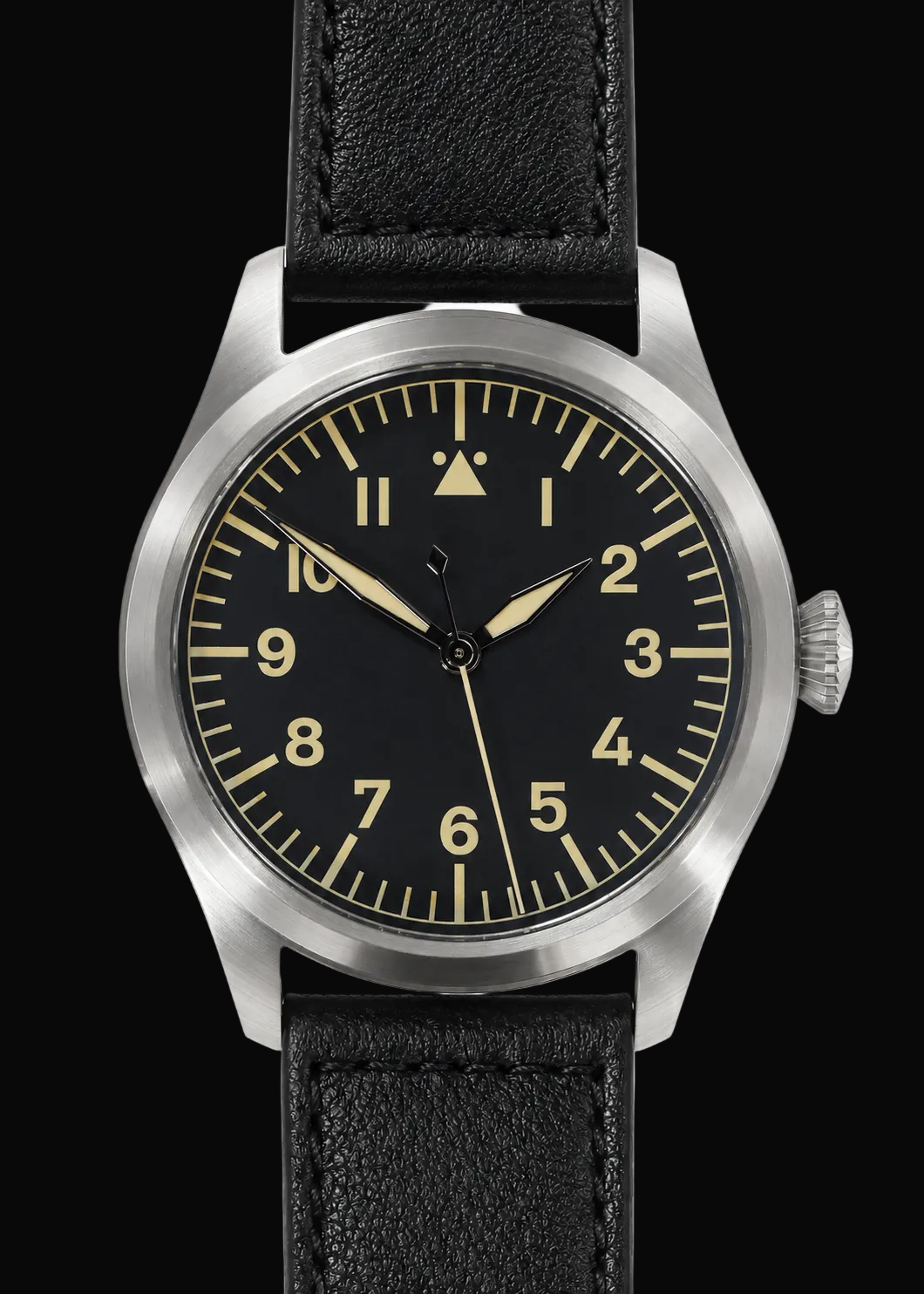 Aeschbach 46mm WWII Limited Edition XL Format Luftwaffe Pattern Military Aviators Watch with Sapphire Crystal (Copy)