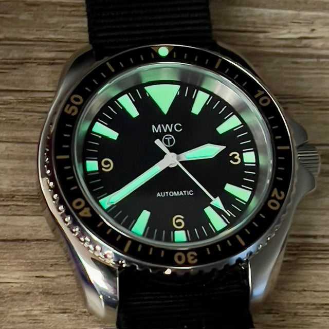 MWC 1970s Pattern Automatic Military Divers Watch with Chromed Case and Sapphire Crystal - Limited Edition of 250 Pieces