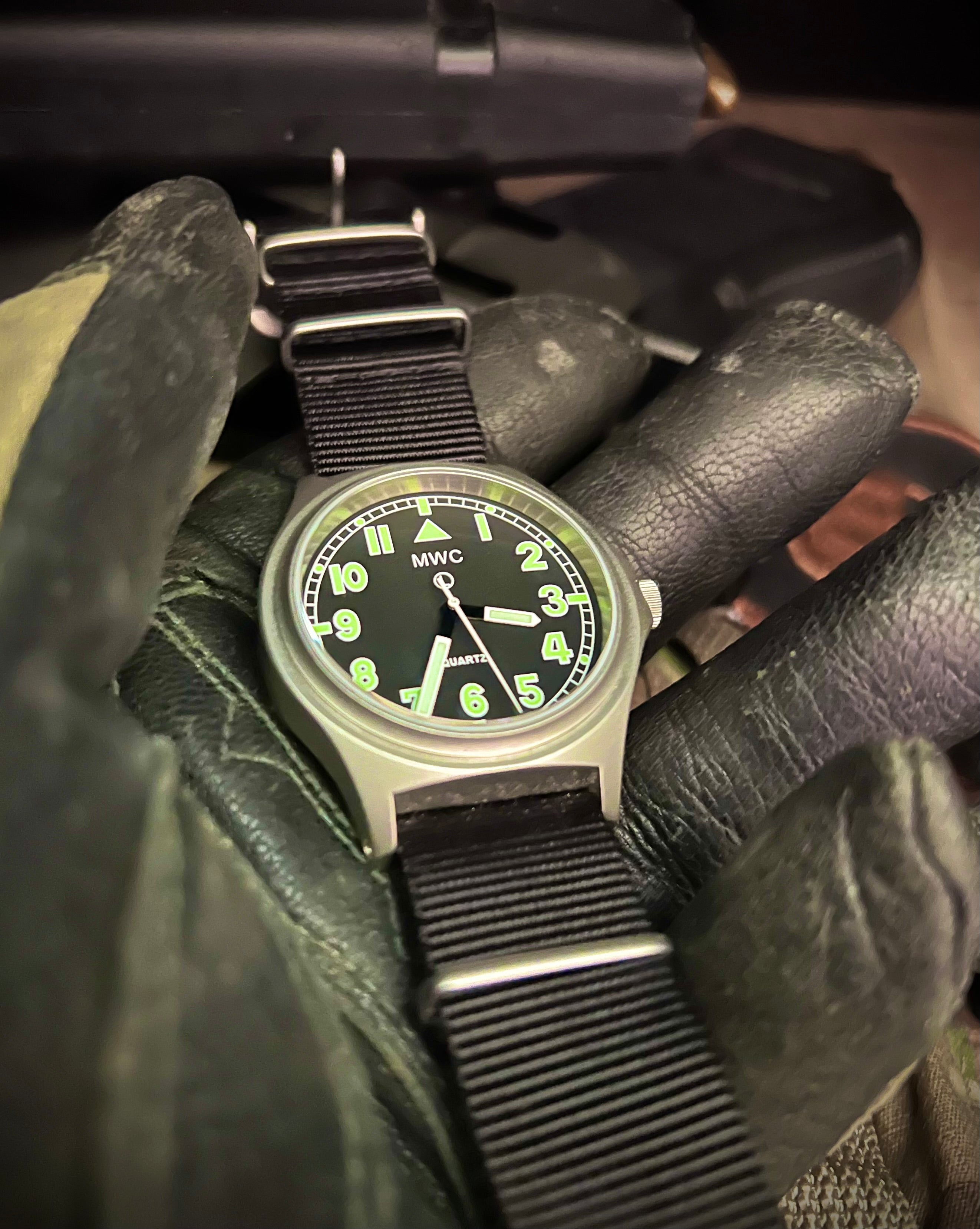 MWC G10 100m / 330ft Water resistant Stainless Steel Military Watch with Sapphire Crystal - NATO Stock Number: NSN 6645-99-472-3228