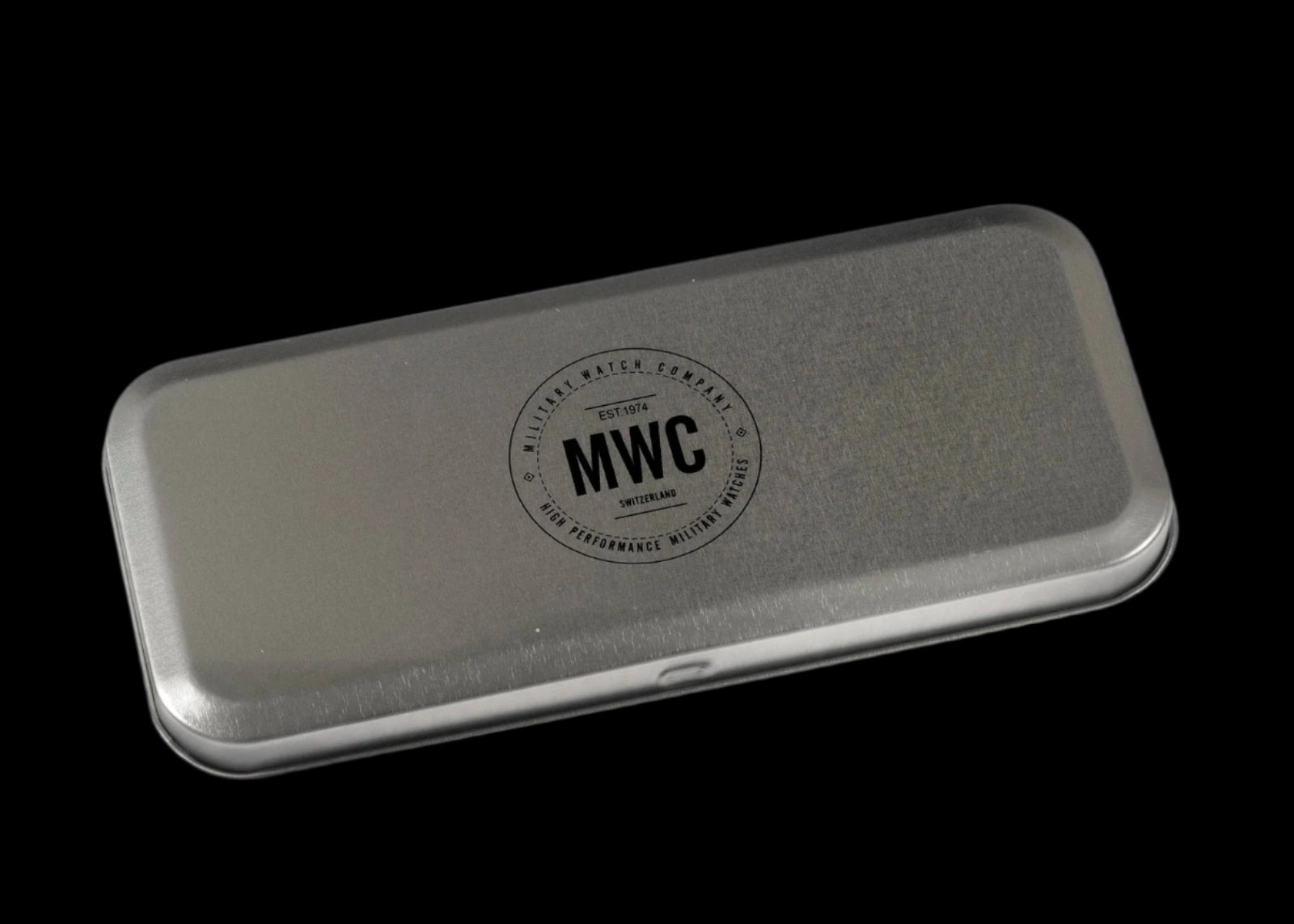 MWC G10LM Stainless Steel Military Watch – Black NATO Strap (Contract Model with Broad Arrow / Pheon) – Non-Date Window Version