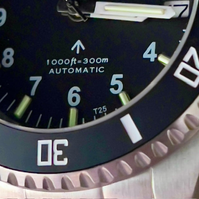 MWC 24 Jewel 300m Automatic Military Divers Watch with Tritium GTLS Tubes for Enhanced Nighttime Performance