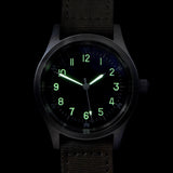 A-11 1940s WWII Pattern Military Watch With Shatter and Scratch Resistant Box Sapphire Crystal (Automatic)