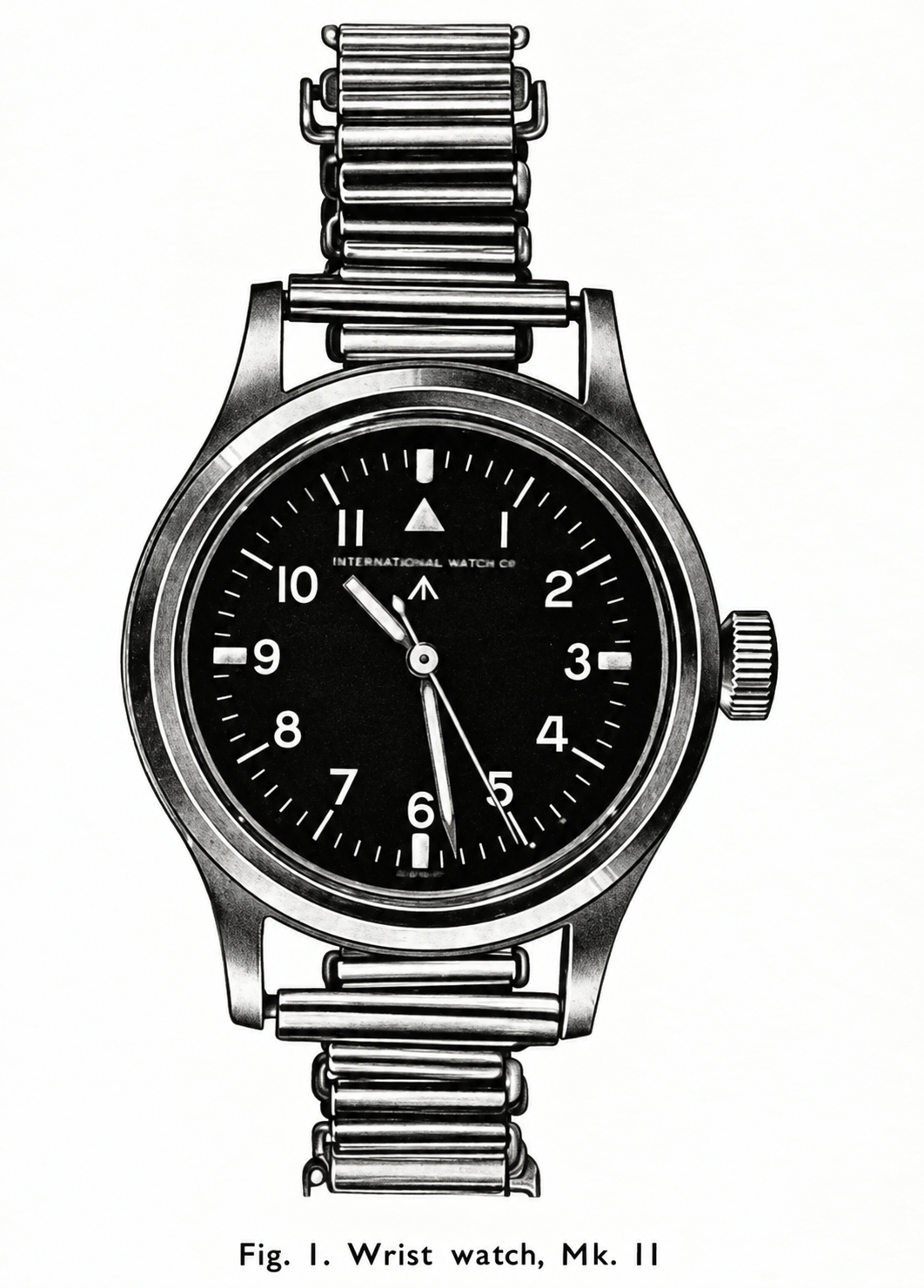 20mm Retro 1940/50s "Bonklip" Style Stainless Steel Bracelet - Ideal for Antique or Retro Style Watches