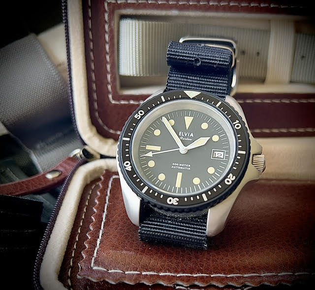 ELVIA Automatic Military Divers Watch with Sapphire Crystal and 24 Jewel Automatic Movement