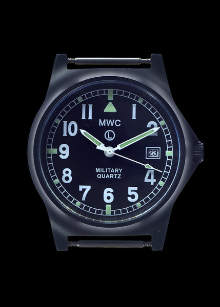 MWC G10LM European Pattern Military Watch in Covert Non Reflective Black PVD Steel