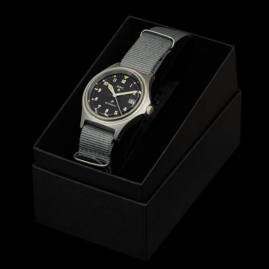 MWC G10 Automatic Infantry Watch – 200m (2026 Model) Supplied with a Grey NATO Strap