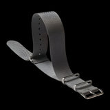 Single Pass 24mm Admiralty Grey NATO Military Watch Strap in Ballistic Nylon with Stainless Steel Fasteners