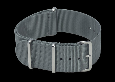 24mm Premium Black Carbon Fibre Watch Strap with White Stitching