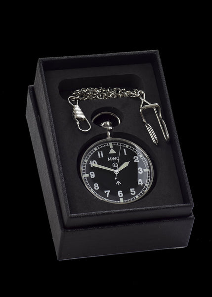 General Service Military Pocket Watch (24 Jewel Automatic with Option to Hand Wind) - Plain Caseback for Engraving if Needed