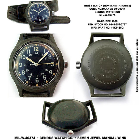 18mm 1980s U.S Pattern Admiralty Grey Military Watch Strap with Stainless Steel Fasteners