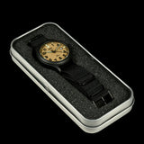 MWC G10EL Black PVD Steel General Service Watch with Sand Coloured Electroluminescent (EL) Backlit Dial