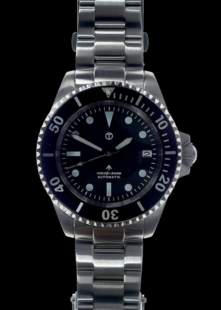 MWC 24 Jewel 1982 Pattern 300m Automatic Military Divers Watch with Sapphire Crystal on a Stainless Steel Bracelet