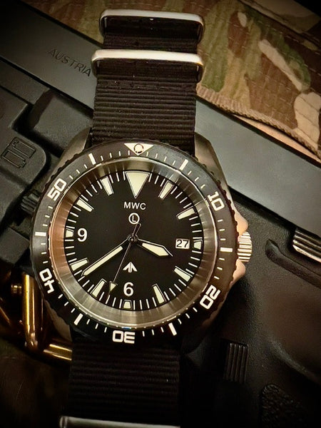 Military Divers Watch Stainless Steel (Automatic) 12 Hour Dial with Sapphire Crystal and Ceramic Bezel