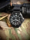 MWC 1999-2001 Pattern Black PVD Automatic Military Divers Watch - Sapphire Crystal and 60 Hour Power Reserve