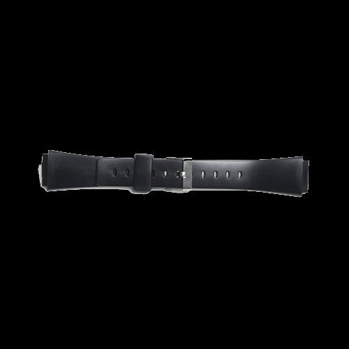 MWC 20mm Black Silicone Rubber Watch Strap