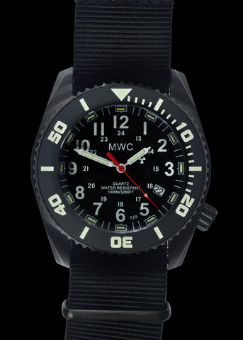 MWC 100atm / 3,280ft / 1000m Water Resistant Divers Watch in Stainless Steel Case with Helium Valve on Silicon Strap / 100% Swiss Made with a Sellita SW200 26 Jewel Automatic Movement