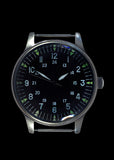 MWC Classic 44mm XL Retro Design Military Watch with U.S Pattern 12/24 Hour Dial