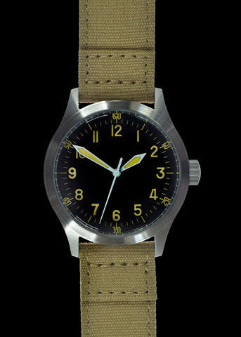 MWC G10 LM Stainless Steel Military Watch on a Grey NATO Strap (Sterile Dial and Plain Caseback For Personalisation)
