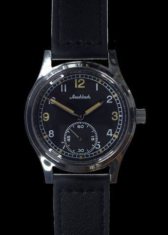 MWC Classic 1950s/1960s Pattern 25 Jewel Automatic Military Watch with Retro Luminous Paint, Sapphire Crystal and 2 x NATO Straps