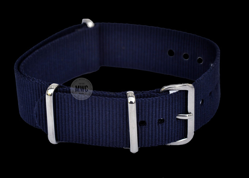 18mm Navy Blue NATO Military Watch Strap