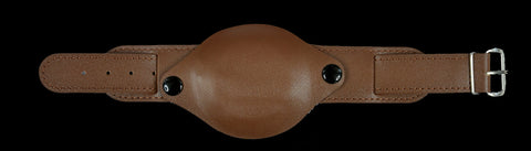 20mm Brown Calf Leather Zulu Military Watch Strap