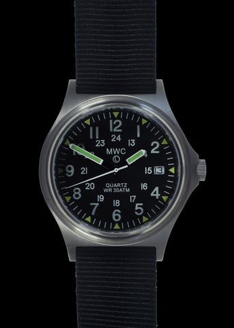 MWC Titanium General Service Watch, 300m Water Resistant, 10 Year Battery Life, Luminova, Sapphire Crystal and 12/24 Dial Format (Non Date Version)