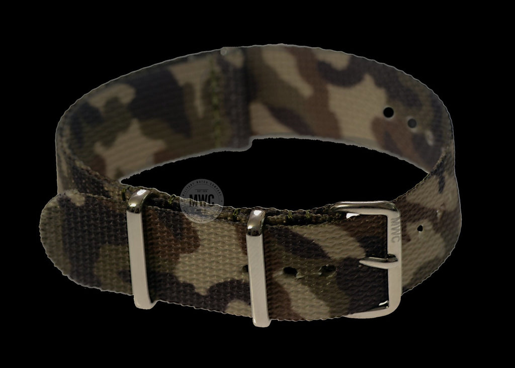 20mm "Mediterranean / Desert" Camo NATO Military Watch Strap