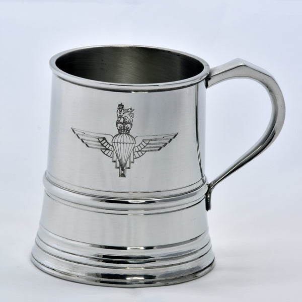 James Yates - One Pint Parachute Regiment Solid Pewter Tankard - Identical weight and dimensions as the manufacturers 19th century originals