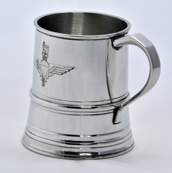 James Yates - One Pint Parachute Regiment Solid Pewter Tankard - Identical weight and dimensions as the manufacturers 19th century originals