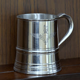 James Yates - One Pint Parachute Regiment Solid Pewter Tankard - Identical weight and dimensions as the manufacturers 19th century originals