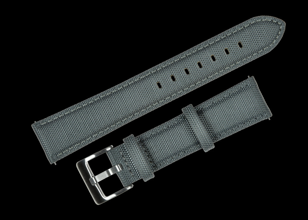 20mm Grey Sailcloth CORDURA® Watchstrap