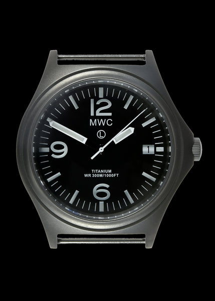 MWC Titanium Military Watch, 300m Water Resistant, 10 Year Battery Life, Luminova and Sapphire Crystal - Watch Used for Images and Promotion