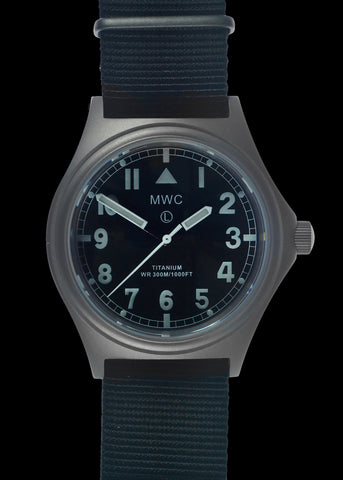 MWC Titanium General Service Watch, 300m Water Resistant, 10 Year Battery Life, Luminova, Sapphire Crystal and 12 Dial Format (Non Date Version)