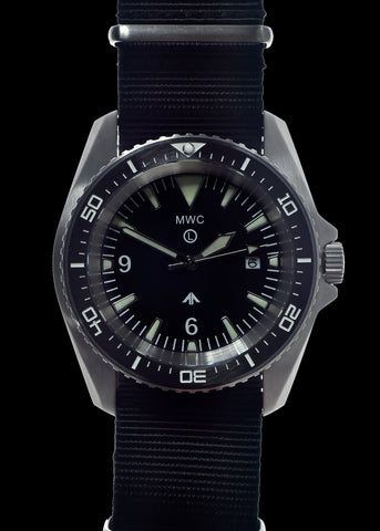 MWC Heavy Duty 300m Military Divers Watch in PVD Steel Case with Sapphire Crystal and Ceramic Bezel (Quartz)